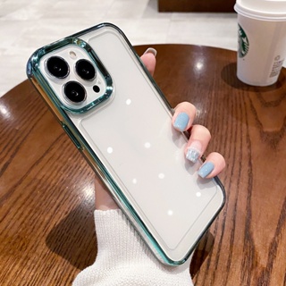 เคสโทรศัพท์มือถือแบบแข็ง ใส กันกระแทก เรียบง่าย คุณภาพสูง สําหรับ iPhone14 13 11 12 pro MAX 13pro MAX 14plus 14promax