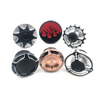 Motorcycle CNC Aluminum Fuel Gas Tank Vented Decorative Oil Cap For Harley Touring Road King Softail Dyna Sportster XL 1