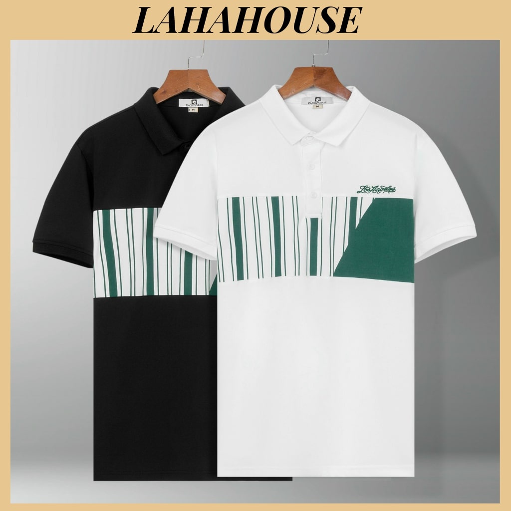 High Quality เสื้อยืดโปโลผู้ชาย เบสิค คอเต่า สําหรับวัยกลางคนและวัยหนุ่มสาว สวยหรู - PLMS11- Polo Pa