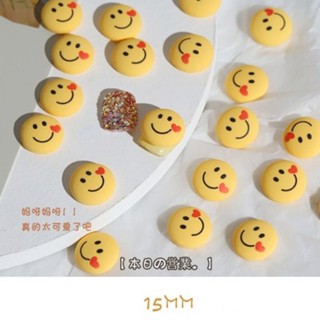 SKU-00785 หน้ายิ้มวงกลม ขนาด 15mm (5 อัน)