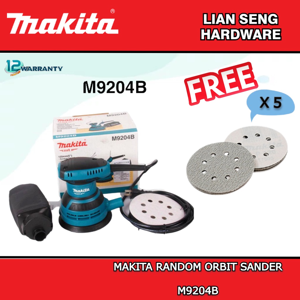 MAKITA RANDOM ORBIT SANDER M9204B