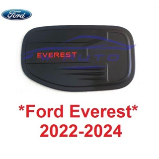 สีดำด้าน ครอบฝาถังน้ำมัน Ford Everest 2022 2023 2024 ฝาถังน้ำมัน ฟอร์ด เอเวอเรสต์ ฝาครอบ ครอบฝาถัง ฝาถัง ของแต่งฟอร์ด