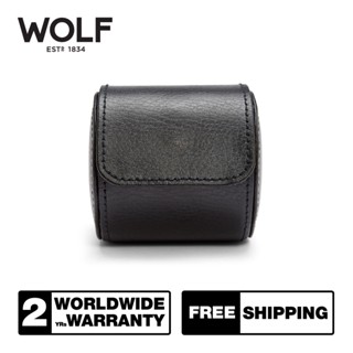 กล่องนาฬิกา กล่องเครื่องประดับ WOLF1834 รุ่น WOLF BLAKE SINGLE WATCH ROLL (BLACK)