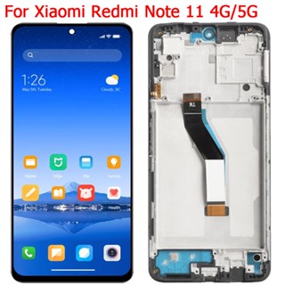 Original For Xiaomi Redmi Note 11 Display Amoled LCD Frame For Redmi Note 11 4G LCD Screen Display Note 11 Global