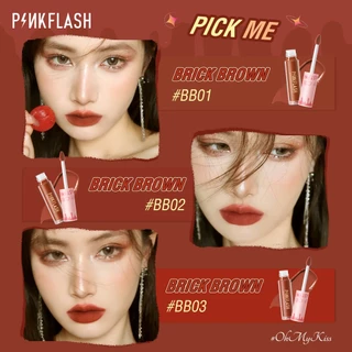 Pinkflash ลิควิดลิปสติก เนื้อแมตต์ นุ่ม ลิควิด ลิปกลอส กันน้ํา ติดทนนาน