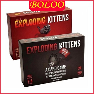 เกมการ์ด แมวระเบิด Exploding / Imploding / Streaking kittens Board game บอร์ดเกม 2 ถึง 9 ผู้เล่น การ์ดสนุก น่ารัก