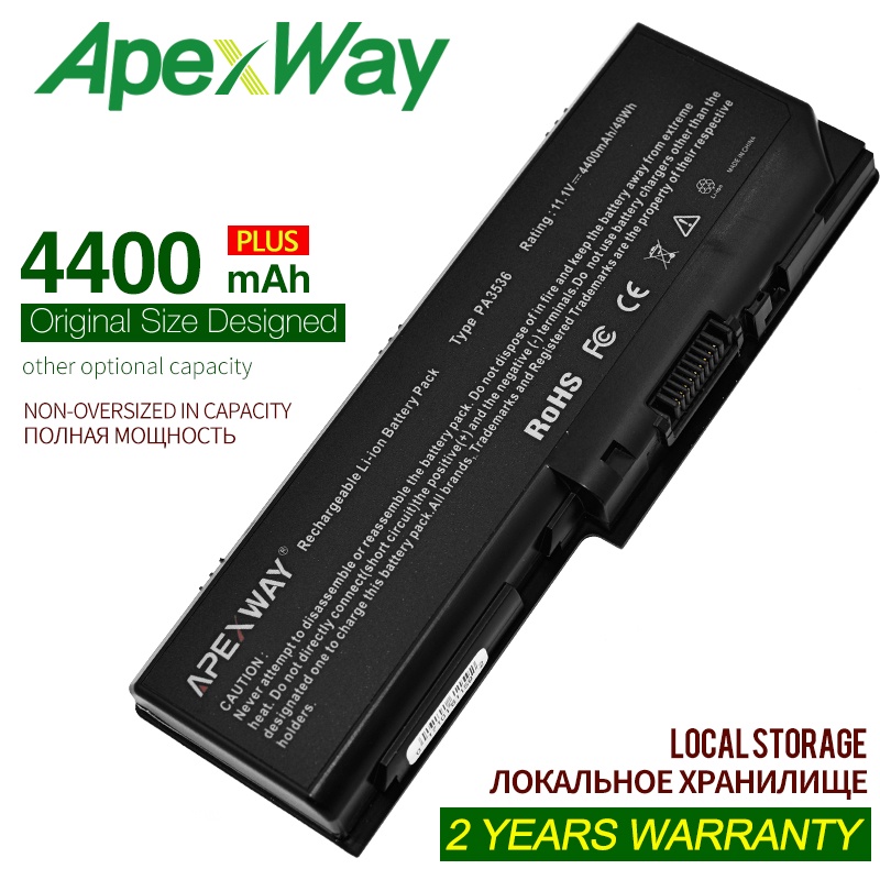 ApexWay PA3536U-1BRS Laptop Battery for Toshiba Equium P200 P300 for TOSHIBA PA3537U-1BRS PABAS100 P