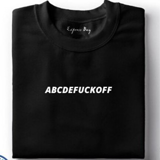 เสื้อวินเทจผญ เสื้อเบลาส์ ABCDFUCKOFF พิมพ์คุณภาพสูงทํา UNISEX TSHIRTS COD ku] เสื้อแฟชั่นผญ Tee