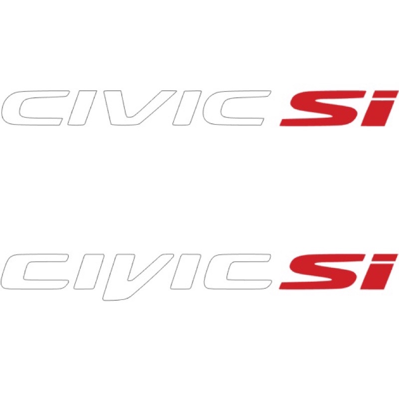 สติ๊กเกอร์สติเกอร์ Honda Civic Si