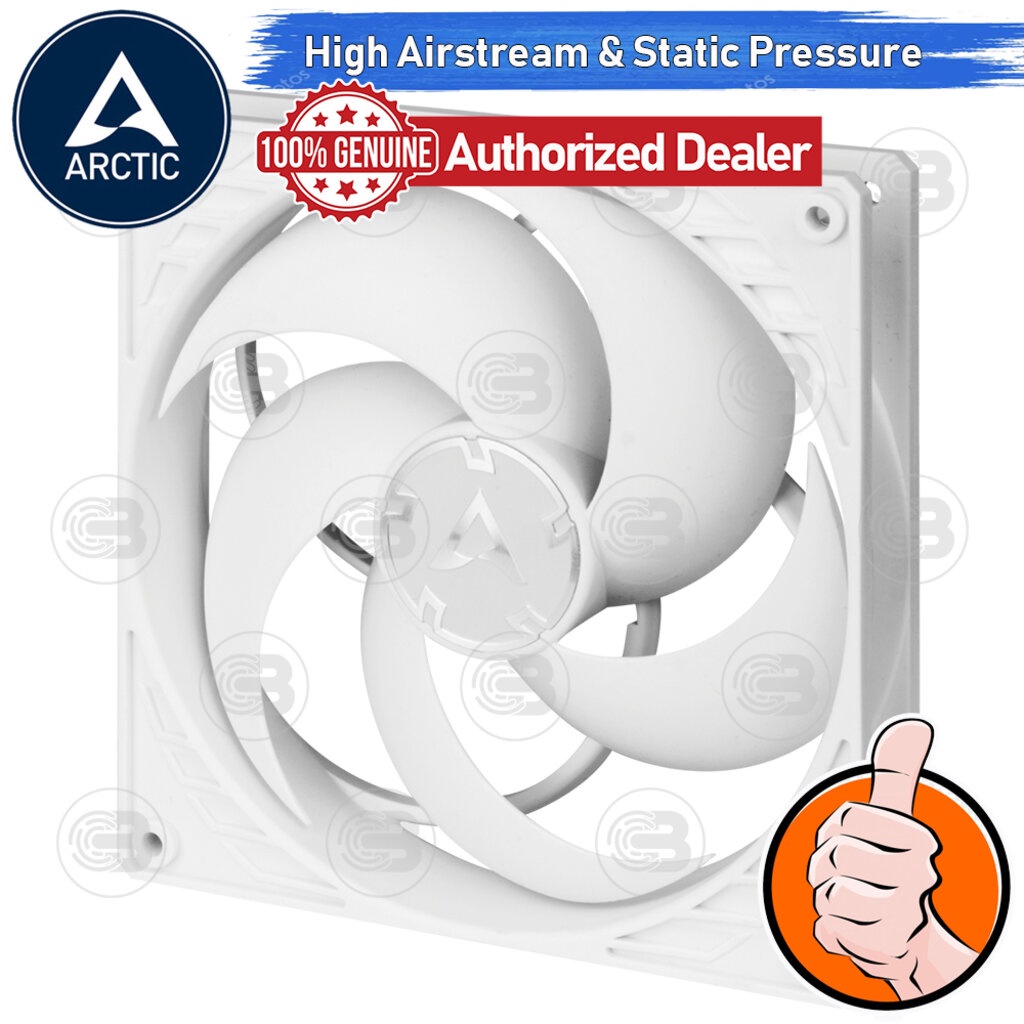 [CoolBlasterThai] ARCTIC P14 PWM PST WHITE (size 140 mm.) PC Fan Case ประกัน 6 ปี