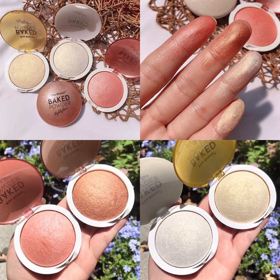 81281-03 Kiss Beauty ไฮไลท์หน้าเงา หน้าฉ่ำวาว สุดยอดไฮไลท์ ที่สุดของความโกลว หน้าฉ่ำดูสุขภาพ​ดี​ พกพาง่าย