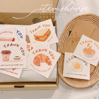 THANK YOU CARD รุ่น BRUNCH การ์ดขอบคุณลูกค้า บัตรขอบคุณ สไตล์มินิมอล