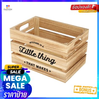 กล่องลังไม้ STACKO LITTLE THING 35x25x20 ซม. สี NATURALWOODEN BOX STACKO LITTLE THING 35X25X20CM NATURAL