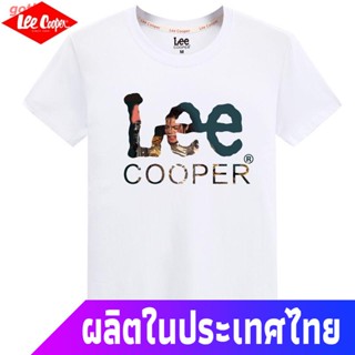 ผ้านุ่ม gothic เสื้อยืดลำลอง Lee Cooper เสื้อยืดแขนสั้นผ้าฝ้าย 100% ผู้ชายฤดูร้อนขนาดบวกคอกลมเสื้อเชิ้ตลำลองผู้ชาย