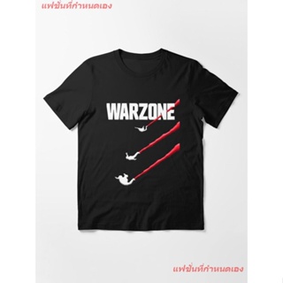 Warzone Dropping In Essential T-Shirt เสื้อยืดแขนสั้น overside เสื้อยืดผู้หญิง เสื้อยืดผู้ชาย เสื้อยืดพิมพ์ลาย เสื้อยืดเ