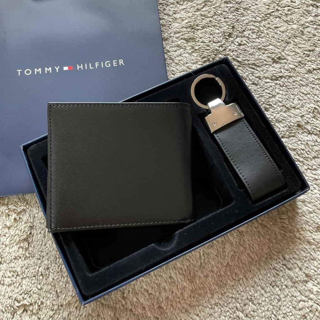 กระเป๋าสตางค์ Tommy Hilfiger Set Wallet เซ็ตกระเป๋าสตางค์ ผู้ชาย