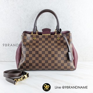 U​S​E​D L​O​U​IS​ V​U​IT​T​O​N  Brittany Damier Ebene Canvas Bordeaux