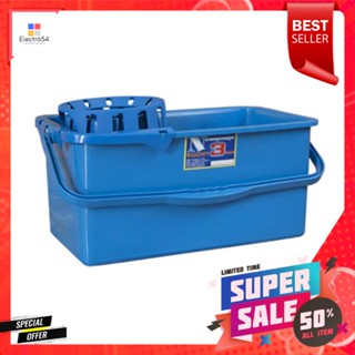 ถังบิดม็อบเหลี่ยม NEW SPONGE ABS-0K สีน้ำเงินSQUARE MOP BUCKET NEW SPONGE ABS-0K DARK BLUE