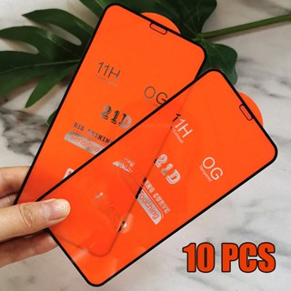 10pcs 21D Tempered Glass Screen Protector Full Cover Film For Moto G22 G200 G10 G20 G30 G40 G50 G60 G100 G31 G41 G51 G83