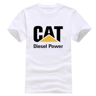 Tee เสื้อยืด เสื้อสาวอวบ - เสื้อยืดสําหรับผู้ชาย▥K.Cat Caterpillar ใหม่ดีเซลอุปกรณ์ไฟฟ้าคอนสตรัคชั่น