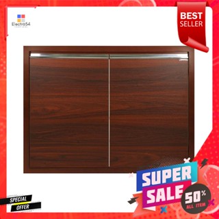 บานซิงค์คู่ KITZCHO ZENSE 86x66 ซม. สีไม้สักKITCHEN SINK CABINET DOOR KITZCHO ZENSE 86X66CM TEAK