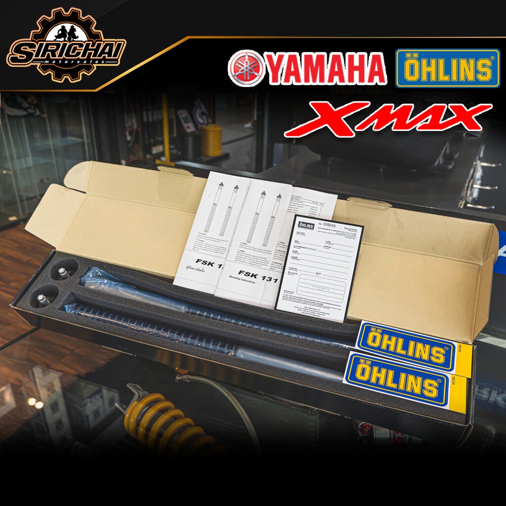 สปิงโช๊คหน้า Ohlins FSK 131 Yamaha X-MAX แท้ 100%