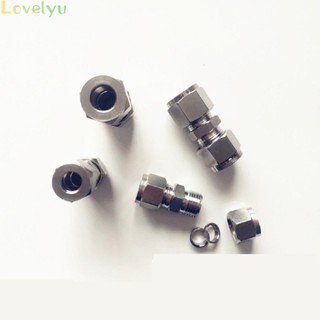 Stainless Steel Compression Tube Fitting Straight Connect Double-Ferrule Adapter(in stock）