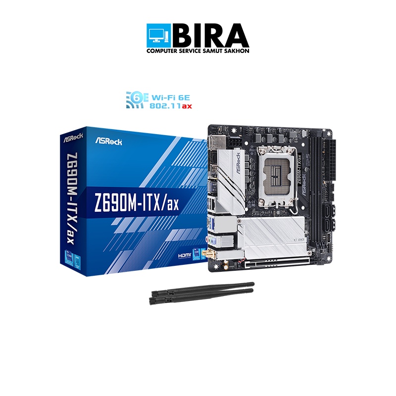 MB (เมนบอร์ด) ASROCK Z690M-ITX/AX LGA1700 - ประกัน 3 ปี