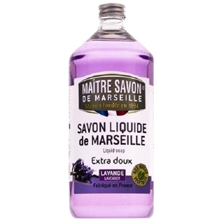 Maitre Savon สบู่เหลวธรรมชาติ 100% กลิ่นลาเวนเดอร์ Liquide de Marseille Liquid Soap Lavender (1 litre)