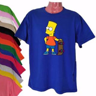 เสื้อทหาร - เสื้อยืด SIMPSONS ครอบครัว #003 การออกแบบตัวอักษรเสื้อเชิ้ตแขนสั้น Unisex สําหรับผู้ชาย