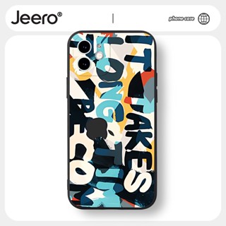 Jeero เคสไอโฟน เคสซิลิโคนนุ่มกันกระแทกน่ารักตลก เคสโทรศัพท์ Compatible for iPhone 15 14 13 12 11 Pro Max SE 2020 X XR XS 8 7 ip 6S 6 Plus HFF1599