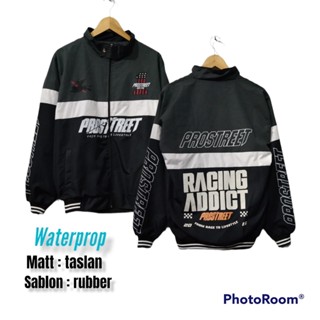 เสื้อแจ็กเก็ต PROSTREET RACING ADDICT NEW - เสื้อแจ็กเก็ต NASCAR PROSTREET JACKET-RUSTBLACK-GREYBLACK - NASCAR JACKET VINTAGE - เสื้อแจ็กเก็ต เสื้อแจ็กเก็ตแข่งรถ เสื้อแจ็กเก็ต TASLAN - เสื้อแจ็กเก็ตกันลม