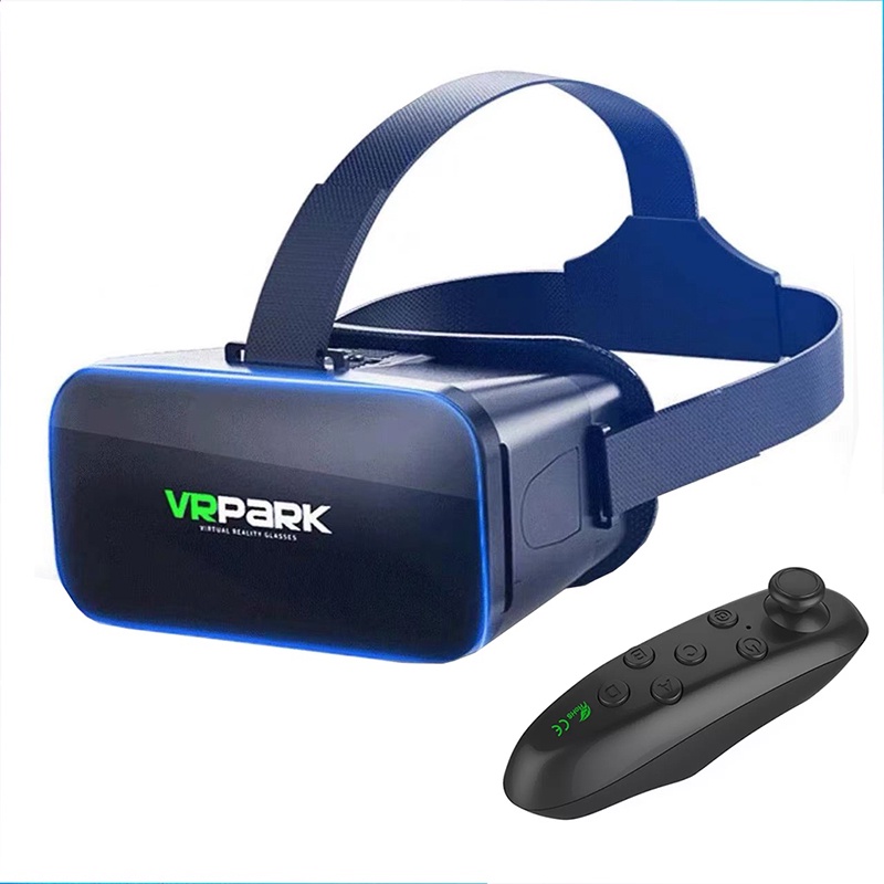 แว่นตา VR 3D แว่นตาเสมือนจริง VRPARK J20 สำหรับ iPhone Android เกมสมาร์ทโฟน,จัดส่งในวันเดียวกัน แบบเ
