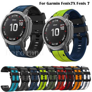 สายนาฬิกาข้อมือซิลิโคน สําหรับ Garmin Fenix 7X 7 6X 6 Pro Fenix 5X 5 Plus Forerunner 945 Quick Release 22 26 มม.