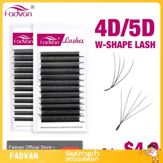 💖💖Fadvan 5d w รูปร่างต่อขนตา 0.07 c/d faux mink ขนตามืออาชีพที่อ่อนนุ่มเป็นธรรมชาติ