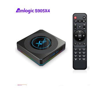 X96 X4 S905X4 set-top box Android 11 4G/64G 8k เครือข่ายดูอัลแบนด์เครื่องเล่น HD tvbo