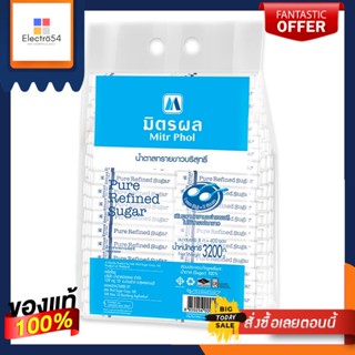 มิตรผล น้ำตาลทรายขาวบริสุทธิ์ 8 กรัม x 400 ซองMitr Phol Refined Sugar 8 g x 400 sachets