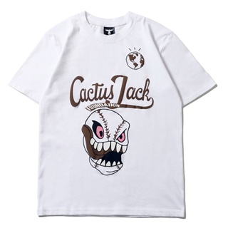 เสื้อยืดแขนสั้น พิมพ์ลาย Travis Scott ts Jack Foundaton แฟชั่นสตรีท สําหรับผู้ชาย