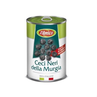 DAmico Black Chickpeas of Murgia 250g ถั่ว ถั่วชิกพี ถั่วลูกไก่ดำ ถั่วกระป๋อง