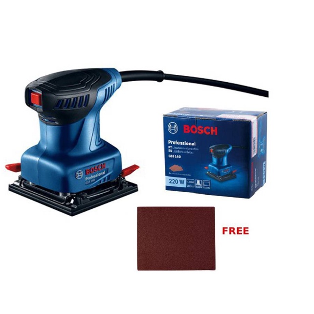BOSCH รุ่น GSS140 เครื่องขัดกระดาษทรายแบบสั่น 220วัตต์( GSS140 )OSCH เครื่องขัดกระดาษทรายแบบสั่น 220วัตต์