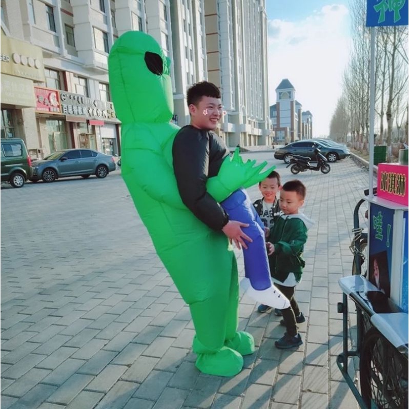 พร้อมส่งจากกทม! ชุดเอเลี่ยน ชุดเป่าลม ชุดเอเลี่ยนลักพาตัว ชุดแฟนซี ชุดงานปาร์ตี้ ชุดฮาโลวีน เอเลี่ยน - รูปที่ 3