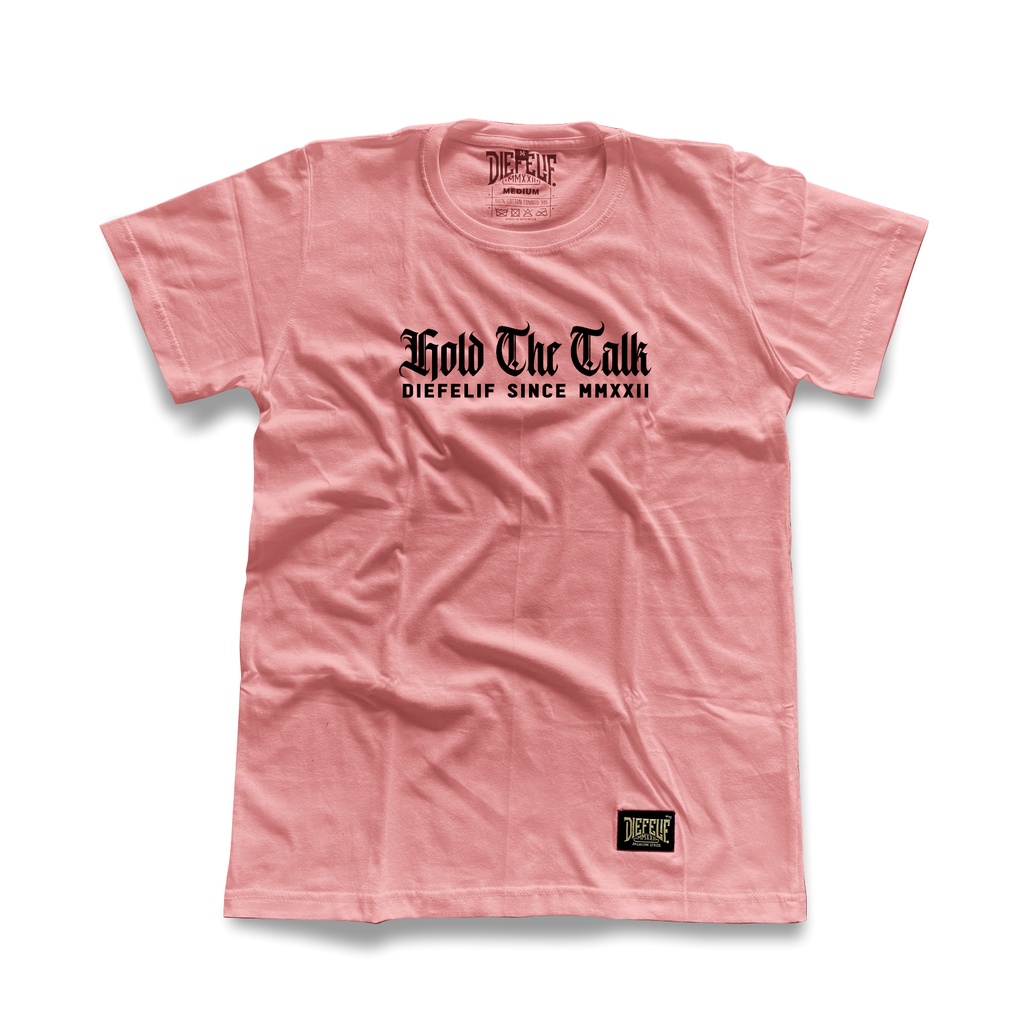 ถือเสื้อยืด THE TALK Pink Salmon Men& 39;s Distro