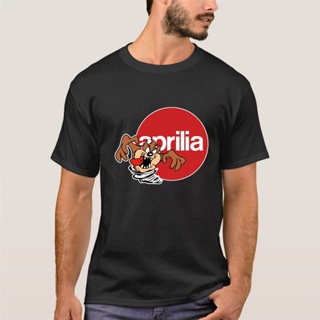 Tee - Aprilia Devil โลโก้ใหม่คลาสสิกเสื้อยืดสีดํา 2020 ใหม่ล่าสุดฤดูร้อนแขนสั้นผู้ชายเสื้อเสื้อยืดย