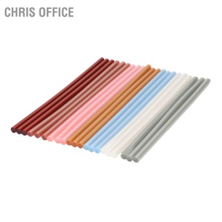 Chris Office ปืนกาวร้อน 7X200 มม. ปลอดสารพิษ เป็นมิตรกับสิ่งแวดล้อม 21 ชิ้น สําหรับ Diy