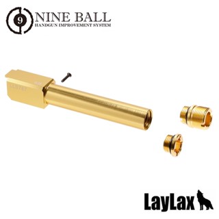 LAYLAX Nine Ball Marui G19 Non-Recoil Fixed 2WAY Outer Barrel สำหรับ Airsoft เท่านั้น