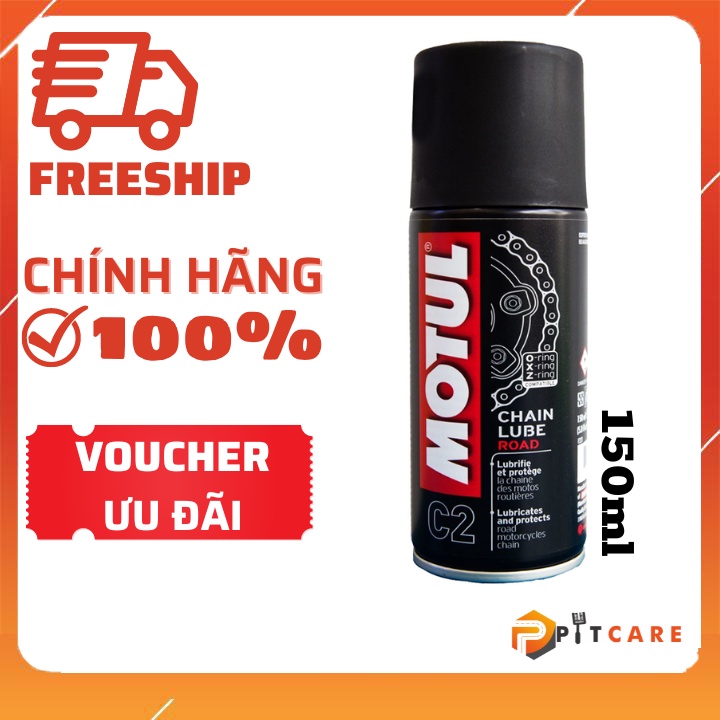 Motul Chain Lube Road C2 150ml สินค้านําเข้าขนาดกะทัดรัดสําหรับรถจักรยานยนต์