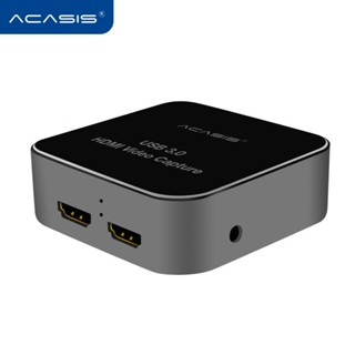 ✷ACASIS HDMI to USB3.0 Video Capture Card HD Recording 1080P 60fps Game Stream,Game Commentate via Mic,Support 4K 30P In