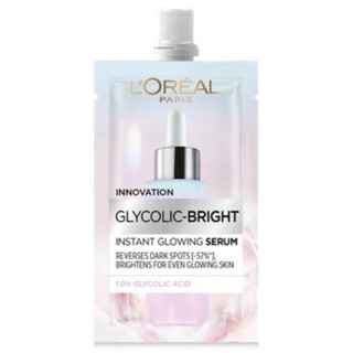 🔥แบบซอง ยกกล่อง loreal paris glycolic bright instant glowing serum