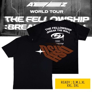 เสื้อยืด ลาย ateez tour the fellowship สไตล์เกาหลี