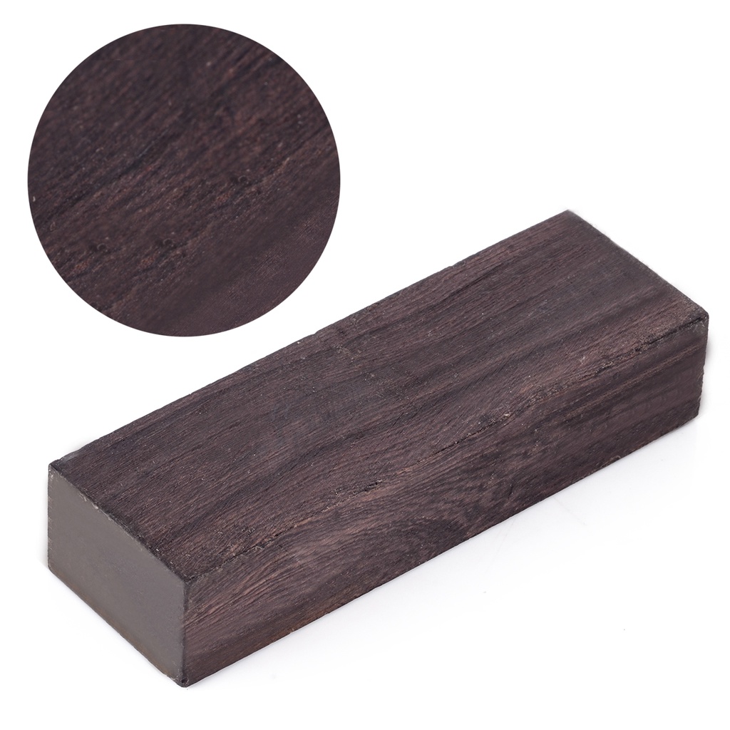1 PC ใหม่ 12x4x2.5 ซม.สีดํา Ebony Lumber Gabon Handle เปล่าสําหรับเครื่องดนตรี